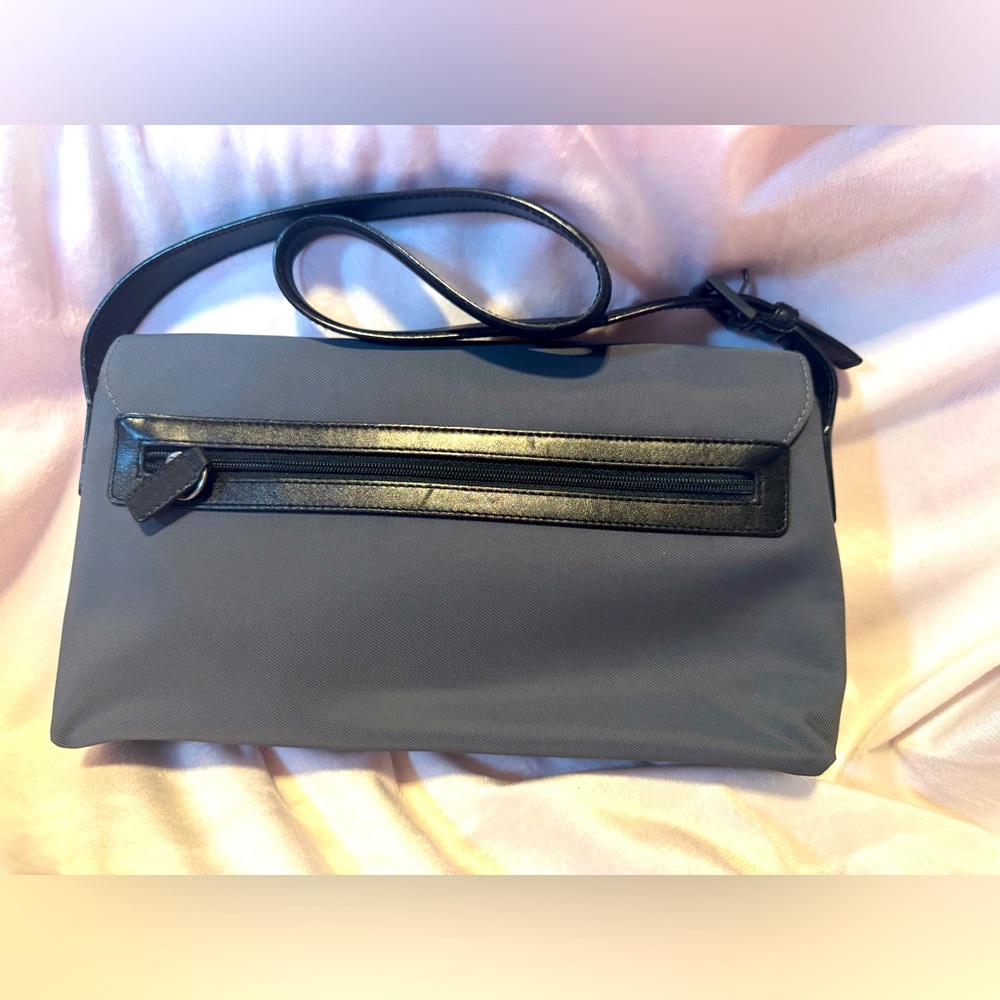 COACH Mercer Jet Black Flap Microfiber Shoulder Bag Rare 90s COACH Vintage - Picture 2 of 10